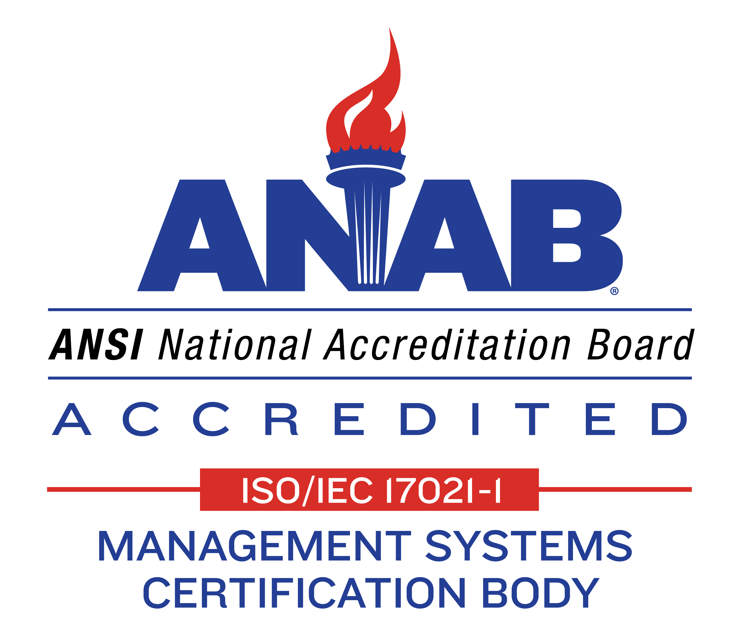 ANAB Accredited ISO/IEC 1702-1