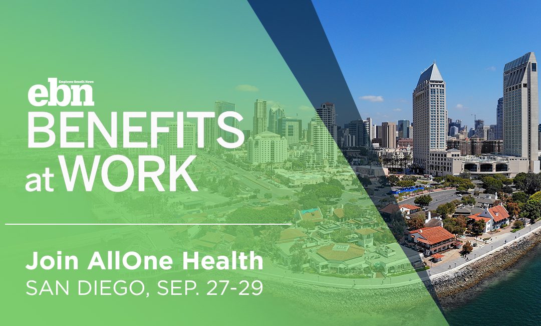 Visit AllOne Health at Benefits at Work – the annual conference by Employee Benefit News (EBN)
