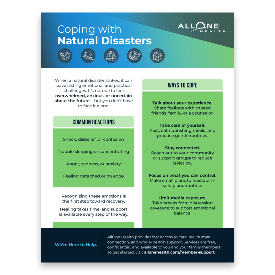 Coping with Natural Disasters