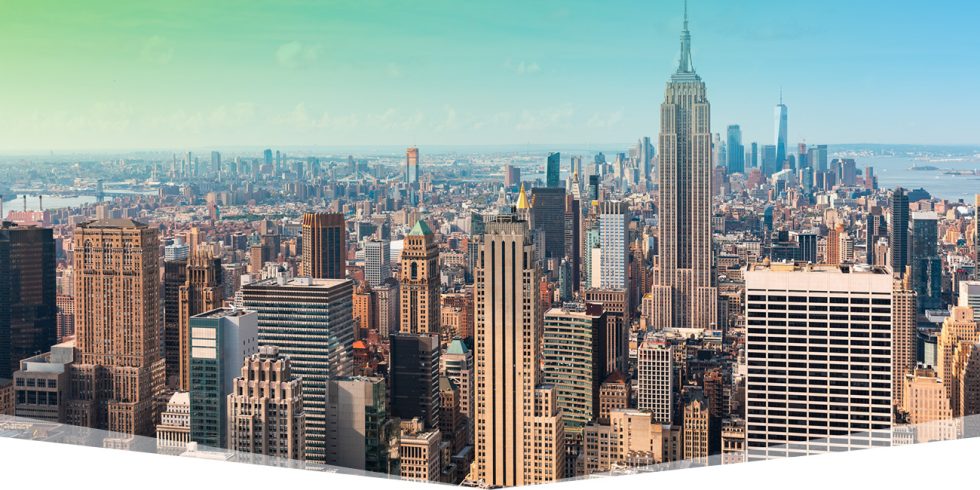 A bird's eye view of New York City